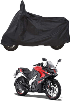 PAGORA Waterproof Two Wheeler Cover for Bajaj(Pulsar RS200 BS6, Black)