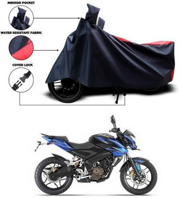 smwzxyu Waterproof Two Wheeler Cover for Bajaj(Pulsar 180 DTS-i, Red, Black)