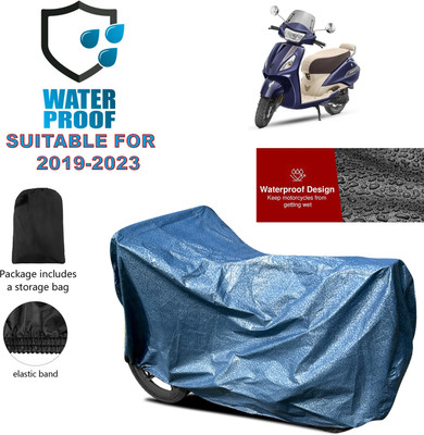 PAGORA Waterproof Two Wheeler Cover for TVS(Jupiter, Blue)