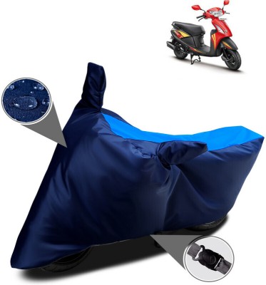 DeepShakshi AUTOMOTIVE Two Wheeler Cover for Hero(Pleasure, Blue, Black)