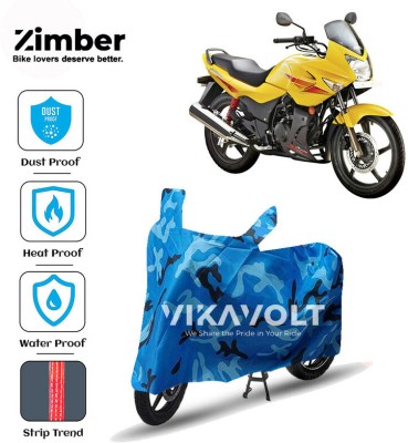 ZIMBER Waterproof Two Wheeler Cover for Hero(Karizma, Blue)