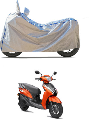 GOSHIV-car and bike accessories Waterproof Two Wheeler Cover for Ampere(Silver)