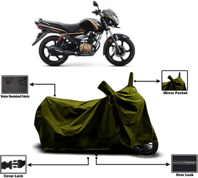 Amexride Two Wheeler Cover for TVS(Victor Premium, Green)