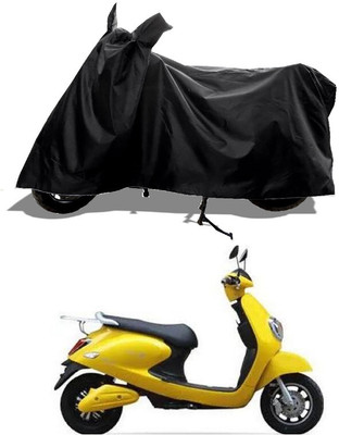 GROFATIK Two Wheeler Cover for Techo Electra(Electra 5S, Black)