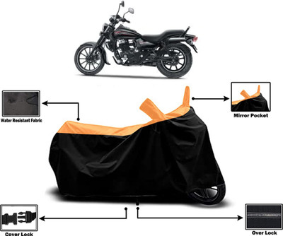 Amexride Two Wheeler Cover for Bajaj(Avenger 400 BS6, Orange)