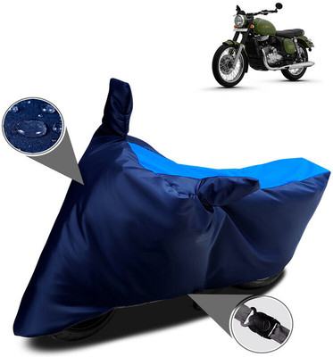 MWBB Two Wheeler Cover for JAWA(Forty Two, Blue)