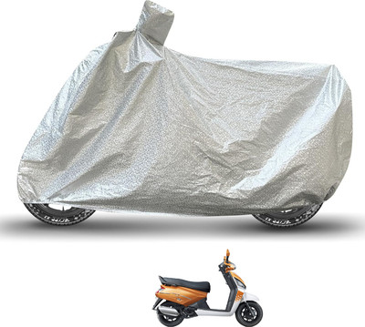 Caronix Waterproof Two Wheeler Cover for Mahindra(Gusto, Silver)