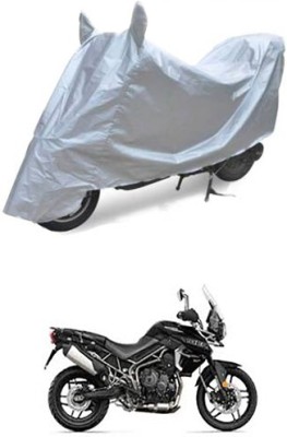 APNEK Waterproof Two Wheeler Cover for Triumph(Tiger 800 XR, Silver)