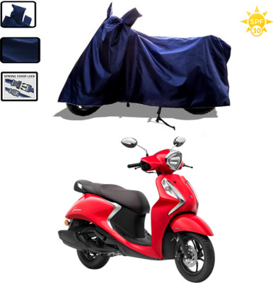 WMIZEXA Waterproof Two Wheeler Cover for Yamaha(Fascino 125, Blue)