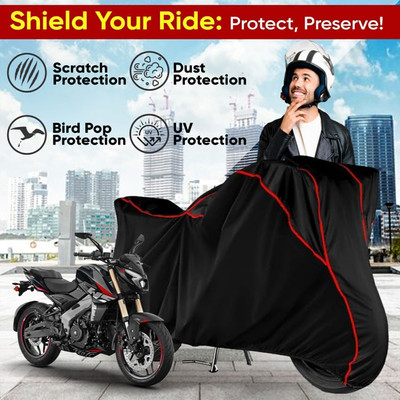 AutoGalaxy Waterproof Two Wheeler Cover for Bajaj(Pulsar 125, Black)
