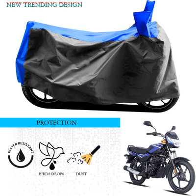 ANTHUB Waterproof Two Wheeler Cover for Bajaj(CT100, Grey, Blue)