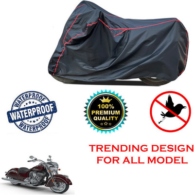 THE REAL ARV Waterproof Two Wheeler Cover for Indian(Chief Classic, Black)