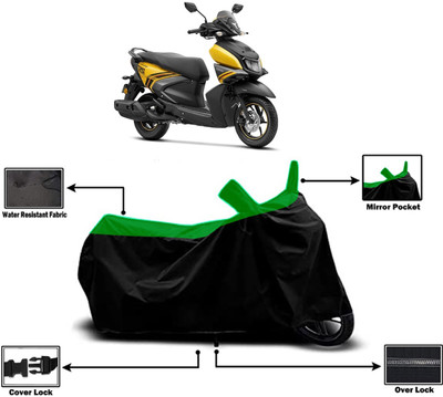 Amexride Two Wheeler Cover for Yamaha(Ray-ZR 125FI BS6, Green)