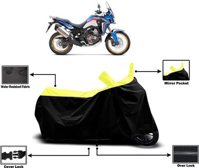 Amexride Two Wheeler Cover for Honda(CRF1000L Africa Twin BS6, Yellow)
