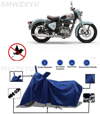 smwzxyu Two Wheeler Cover for Royal Enfield(Bullet 350 New, Blue)