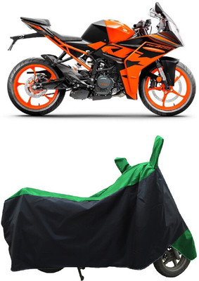 Coxtor Waterproof Two Wheeler Cover for KTM(RC 200, Green)