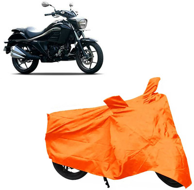 ROYAL AUTO MART Two Wheeler Cover for Suzuki(Intruder, Orange)