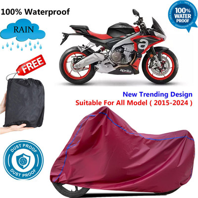 AUTOCAD Waterproof Two Wheeler Cover for Aprilia(Maroon)