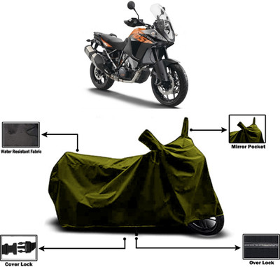 Amexride Two Wheeler Cover for KTM(1050 Adventure BS6, Green)