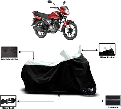 Amexride Two Wheeler Cover for Yamaha(Saluto RX BS6, White)