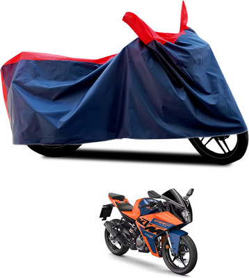 PAGORA Waterproof Two Wheeler Cover for KTM(RC125, Black, Red)