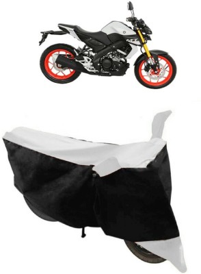 GANPRA Two Wheeler Cover for Yamaha(MT 15 New, Black, White)