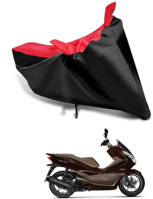 KEDIT Two Wheeler Cover for Honda(PCX 125, Red, Black)