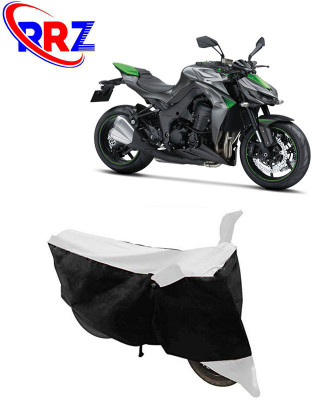 RRZ Waterproof Two Wheeler Cover for Kawasaki(Z1000, Black, White)