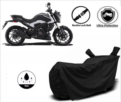 DeepShakshi AUTOMOTIVE Waterproof Two Wheeler Cover for Bajaj(Dominar, Black)
