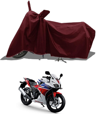 DeepShakshi AUTOMOTIVE Waterproof Two Wheeler Cover for Honda(CBR300R, Maroon)