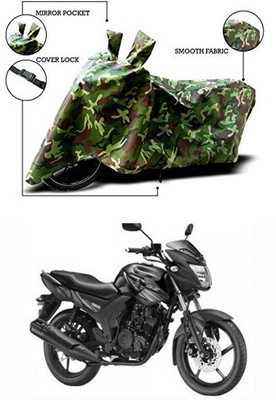 Mdstar Waterproof Two Wheeler Cover for Yamaha(SZ-RR V BS6, Green)