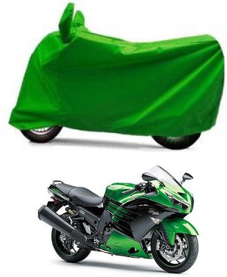 Furious3D Two Wheeler Cover for Kawasaki(Ninja ZX-14R, Green)