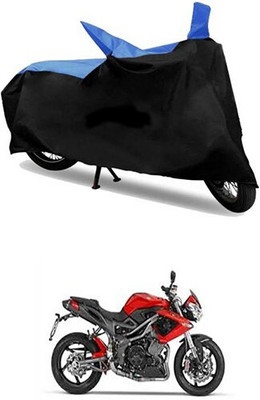 Mdstar Waterproof Two Wheeler Cover for DSK Benelli(Blue, Black)