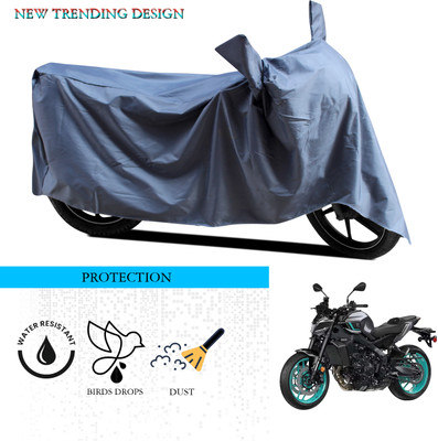ANTHUB Waterproof Two Wheeler Cover for Yamaha(MT 9, Grey)