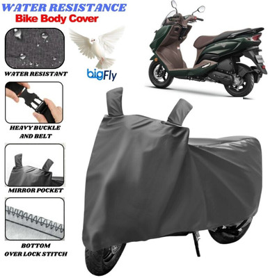 BigFly Two Wheeler Cover for Suzuki(Burgman Electric, Grey)
