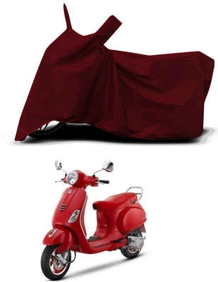 VESMEI Two Wheeler Cover for Vespa(Vespa VXL, Red)