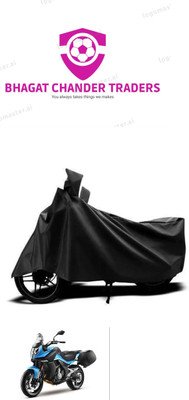 bhagat chander traders Waterproof Two Wheeler Cover for CFMoto(650GT, Black)