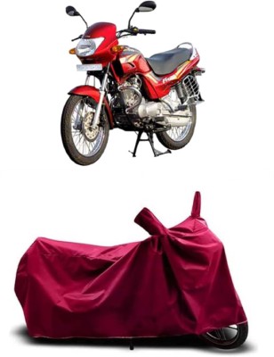 Coxtor Waterproof Two Wheeler Cover for TVS(Fiero F2, Maroon)