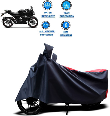 DeepShakshi AUTOMOTIVE Two Wheeler Cover for Suzuki(Gixxer SF 150, Red, Black)