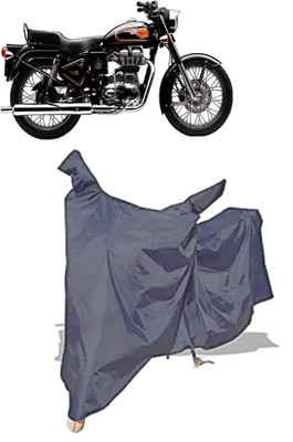 Amexride Two Wheeler Cover for Royal Enfield(Bullet 350 Twinspark, Grey)