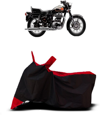 VESMEI Two Wheeler Cover for Royal Enfield(Bullet 350 Twinspark, Red)