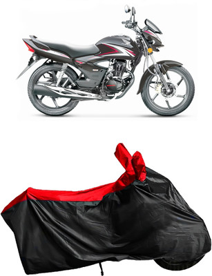 Autofly Waterproof Two Wheeler Cover for Honda(CB Shine, Red, Black)