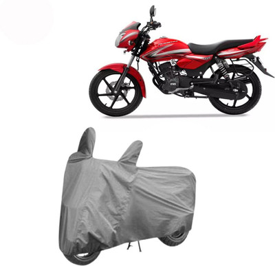 DeepShakshi AUTOMOTIVE Waterproof Two Wheeler Cover for TVS(Pheonix, Grey)