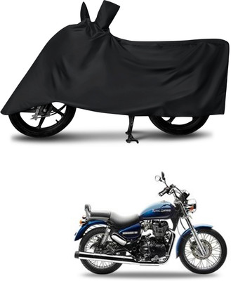 DeepShakshi AUTOMOTIVE Waterproof Two Wheeler Cover for Royal Enfield(Thunderbird 350, Black)