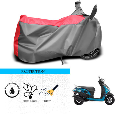 ANTHUB Waterproof Two Wheeler Cover for Yamaha(Alpha, Grey, Red)
