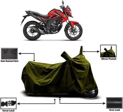 Amexride Two Wheeler Cover for Honda(CB Hornet 160, Green)