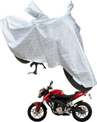 RiderShine Waterproof Two Wheeler Cover for Bajaj(Pulsar 200 NS DTS-i, Silver)