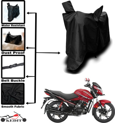 AASHTIK MART Two Wheeler Cover for Hero(Glamour, Black)