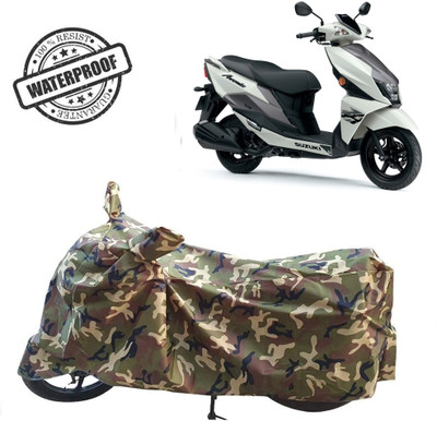 ROYAL AUTO MART Waterproof Two Wheeler Cover for Suzuki(Avenis 125, Green, Multicolor)