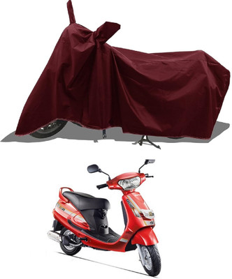 DeepShakshi AUTOMOTIVE Waterproof Two Wheeler Cover for Mahindra(Duro, Maroon)